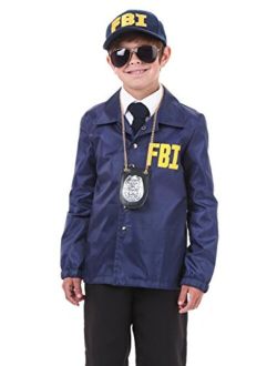 FBI Costume for Kids Child FBI Outfit