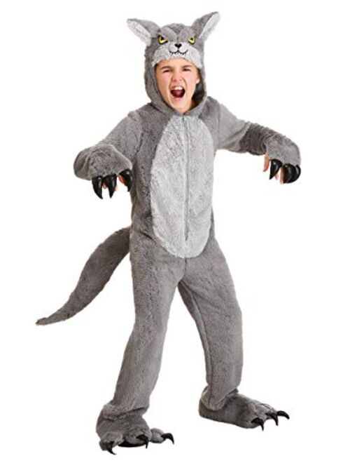 Fun Costumes Grey Wolf Costume for Kids Child Wolf Onesie Outfit