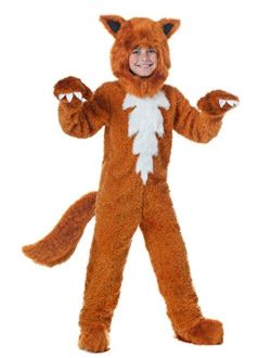 Fox Costume for Kids Child Furry Fox Suit Halloween Costume