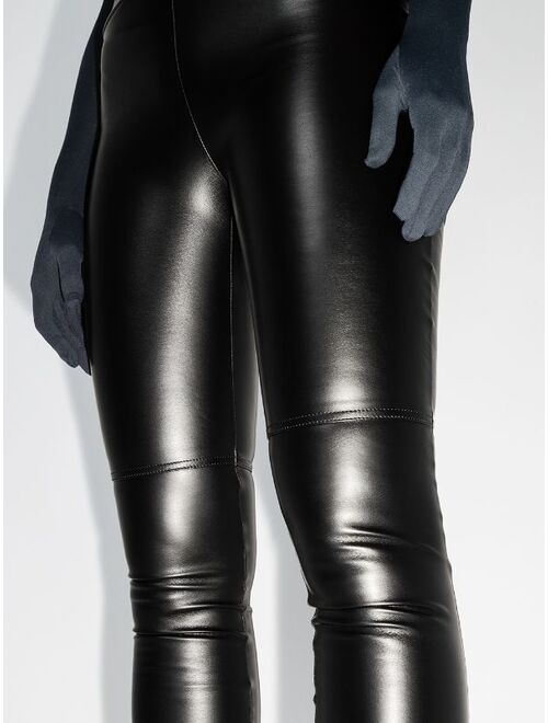 Wolford Estella faux-leather leggings