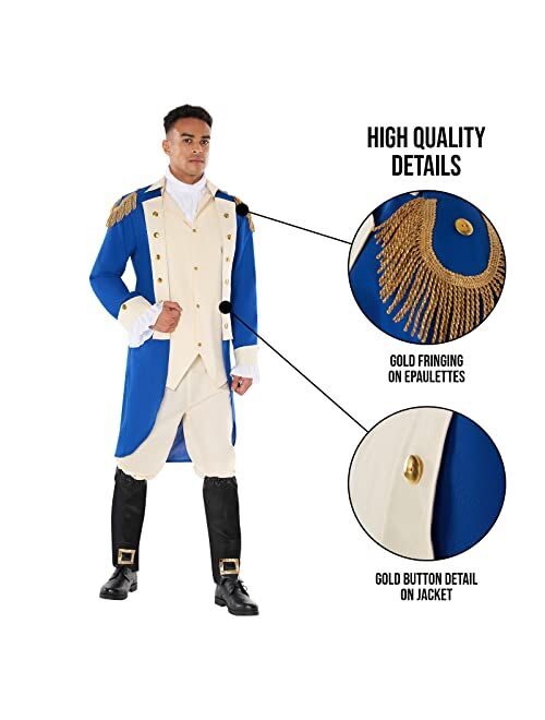 Morph Costumes George Washington Costume For Men Colonial Costume Men Adult Halloween Costume For Men