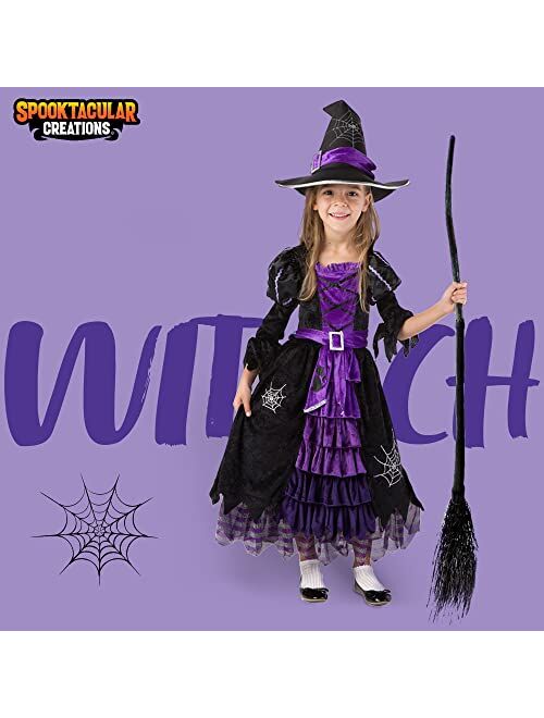 Spooktacular Creations Fairytale Witch Cute Witch Costume Deluxe Set for Girls