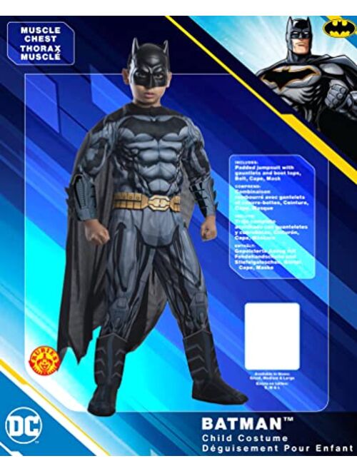 Rubie's Costume DC Superheroes Batman Child Deluxe Costume, Medium