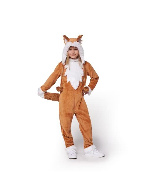 Spooktacular Creations Halloween Fox Costume, Girls Fox Suit for Kids Halloween Dress Up Party, Role-Playing-M