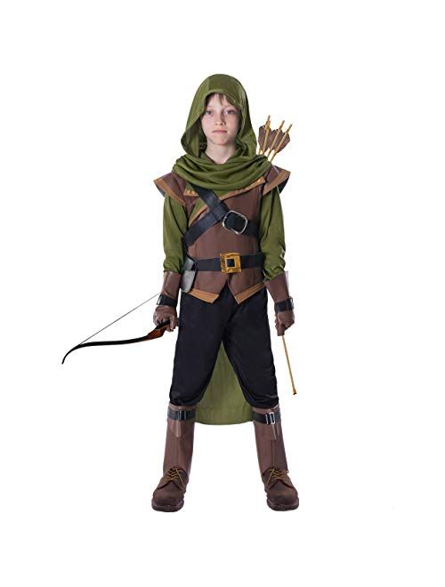 Spooktacular Creations Renaissance Robin Hood Deluxe Kids Costume Set for Halloween Dress Up Party