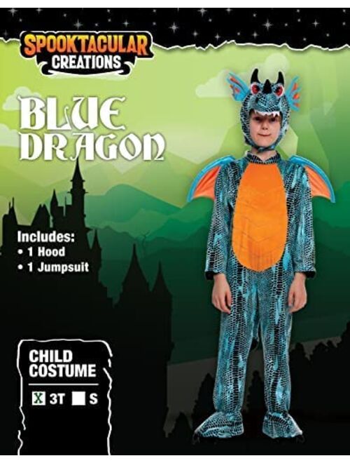 Spooktacular Creations Halloween Child Unisex Purple Dragon Costume Deluxe Dinosaurs Costume Set for kids Toddler Halloween Infant Trick or Treating Party, Dress Up-3T