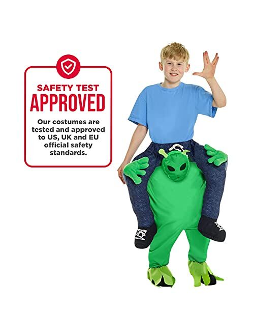 Morph Morphsuits Alien Piggyback Kids Costume, One Size (MCKPBAL)