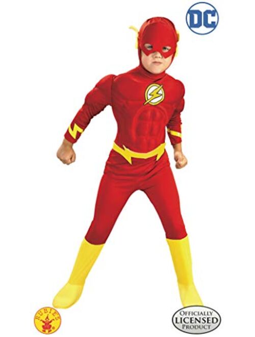 Rubie's DC Comics Deluxe Muscle Chest The Flash Child's Costume, Toddler, Multicolor