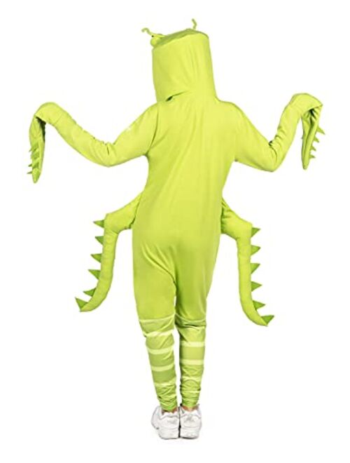 Tipsy Elves Women's Praying Mantis Costume - Green Insect Halloween Jumpsuit