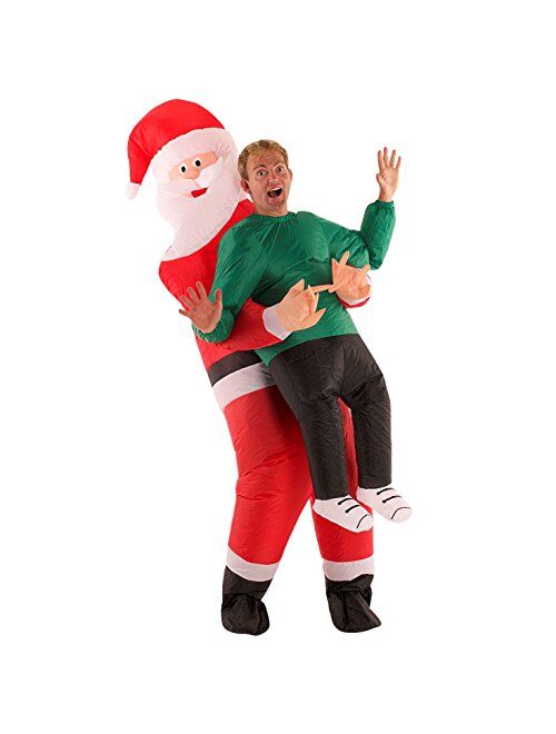 Morphsuits Morph Costumes Inflatable Santa Claus Costume Blow Up Santa Christmas Costumes for Adults