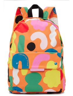 Kids Orange Graphic Backpack
