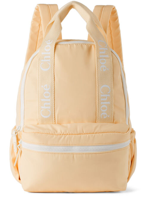 CHLOE Kids Pink Canvas Backpack