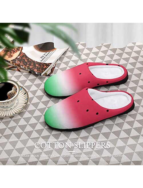 Vbadag Slippers for Womens Warm Anti-Slip House Shoes Comfortable Cotton Slippers Home Bedroom Shoes Indoor & Outdoor