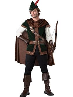 InCharacter Men's Robin Hood Costume, Dark Brown/Green, X-Large