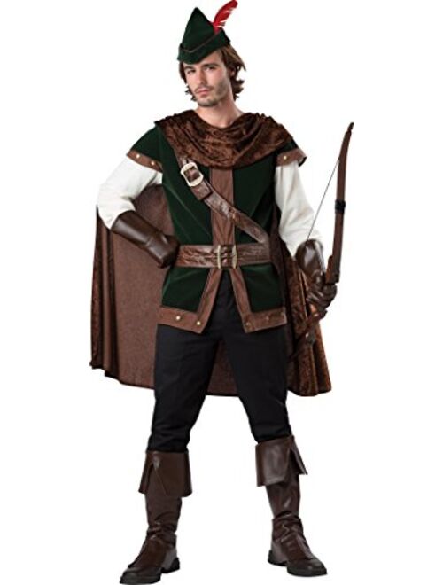Fun World InCharacter Men's Robin Hood Costume, Dark Brown/Green, X-Large