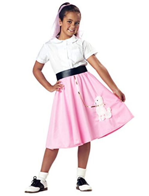 California Costumes Kids Pink Poodle Skirt Costume