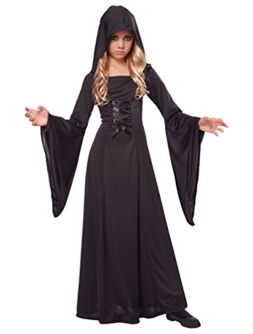 California Costumes Girl's Deluxe Black Hooded Robe Costume Large (10-12)