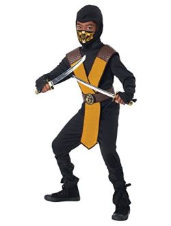 California Costumes, Dragon Master Ninja - Yellow, Child