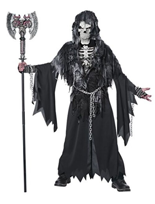 California Costumes Kids Boys Grim Reaper Skeleton Halloween Costume