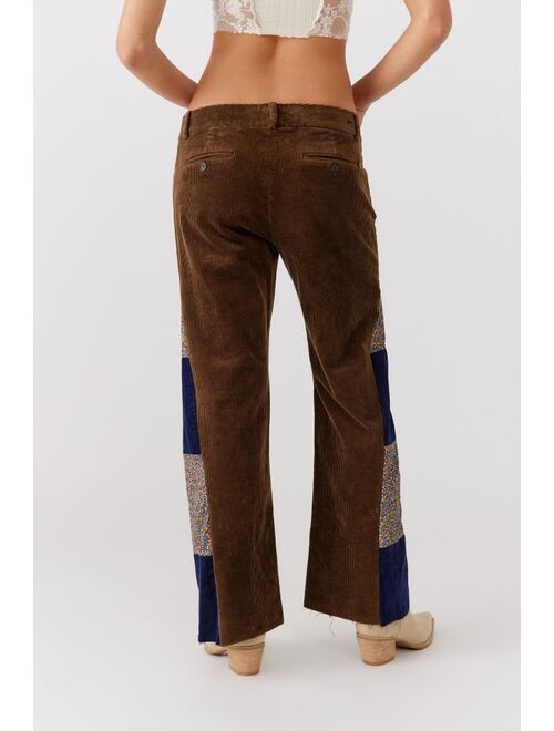 Urban Renewal Remade Floral Insert Cord Flared Pant