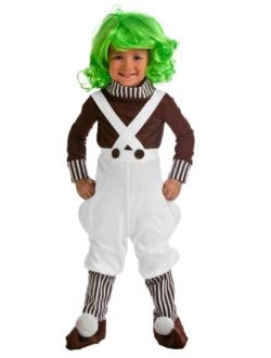 Toddler Oompa Loompa Costume Charlie and The Chocolate Factory Costume for Kids