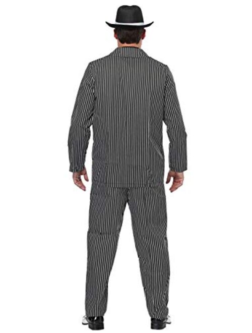 Fun Costumes Men's Wide Pin Stripe Gangster Costume Suit 1920s Gangster Costume