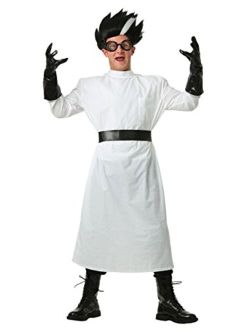 Adult Deluxe Mad Scientist Costume Mad Scientist Coat, Wig, Goggles Costume