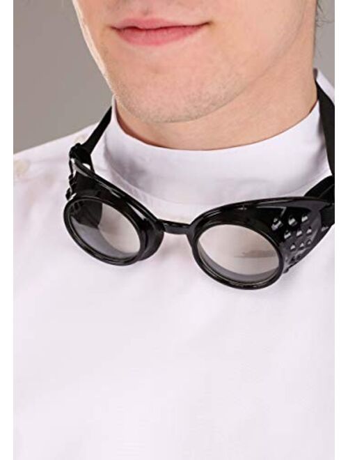 Fun Costumes Adult Deluxe Mad Scientist Costume Mad Scientist Coat, Wig, Goggles Costume