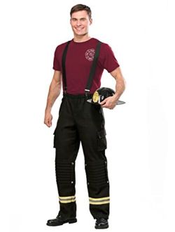 Firefighter Adult Costume Men's Fire Captain Costume