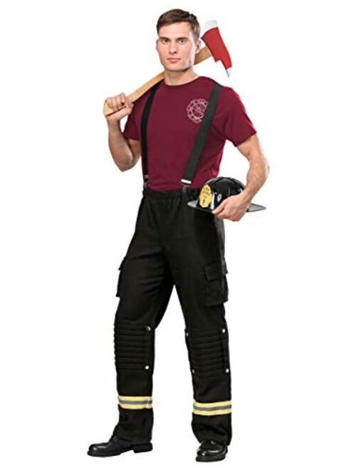 Fun Costumes Firefighter Adult Costume Men's Fire Captain Costume