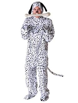 Adult Dalmatian Costume Black Spotted Dalmatian Dog Jumpsuit