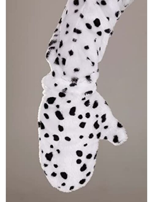Fun Costumes Adult Dalmatian Costume Black Spotted Dalmatian Dog Jumpsuit