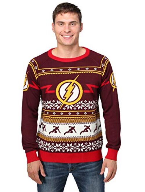 Fun Costumes Flash Logo Mens Ugly Christmas Sweater