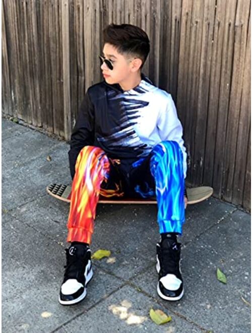 uideazone Teen Boys Girls Sweatpants Funny 3D Graphic Jogger Pants for Sport Gym Casual Size 6-13 Years