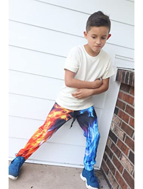 uideazone Teen Boys Girls Sweatpants Funny 3D Graphic Jogger Pants for Sport Gym Casual Size 6-13 Years