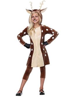 Girls Fawn Costume Hooded Dress Deer Costume for Girls