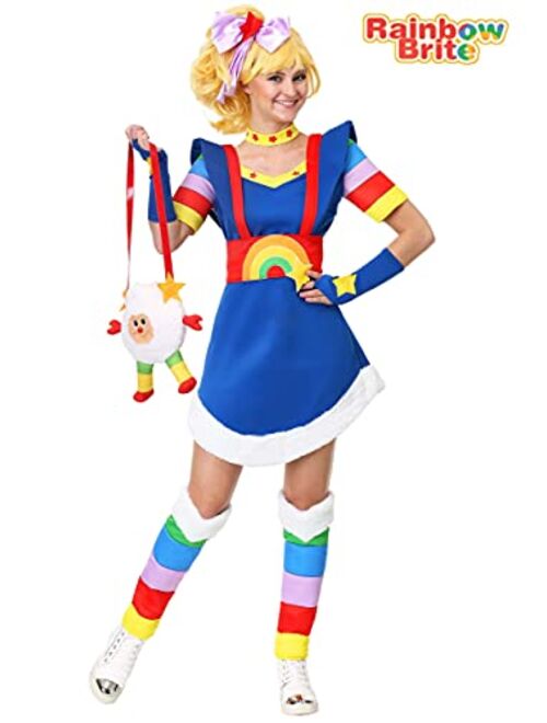 Fun Costumes Adult Rainbow Brite Costume Women's Rainbow Brite Costume