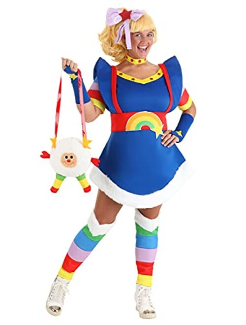 Fun Costumes Adult Rainbow Brite Costume Women's Rainbow Brite Costume