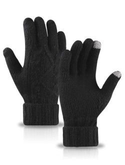 Men Touch Screen Knit Gloves