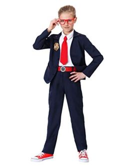 Kid's Odd Squad Agent Costume Odd Squad Jacket Costume for Kids PBS Math Agent Suit