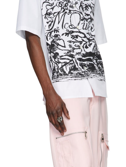 Alexander McQueen Silver Divided Skull Ring Set