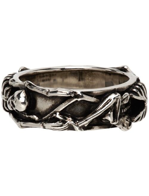 Alexander McQueen Silver Dancing Skeleton Ring