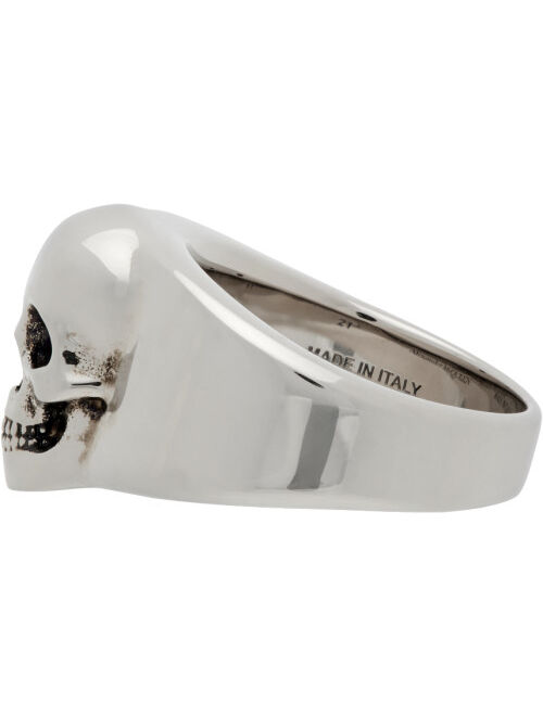 Alexander McQueen Silver Skull Ring