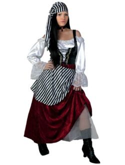 Women's Tavern Buccaneer Costume Plus Size Deluxe Pirate Wench Costume