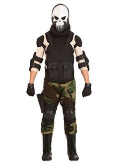Boy's Skull Military Costume Skull Soldier Costume for Kids