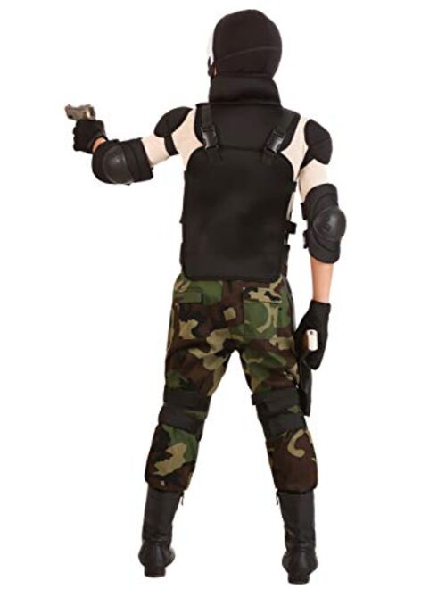 Fun Costumes Boy's Skull Military Costume Skull Soldier Costume for Kids