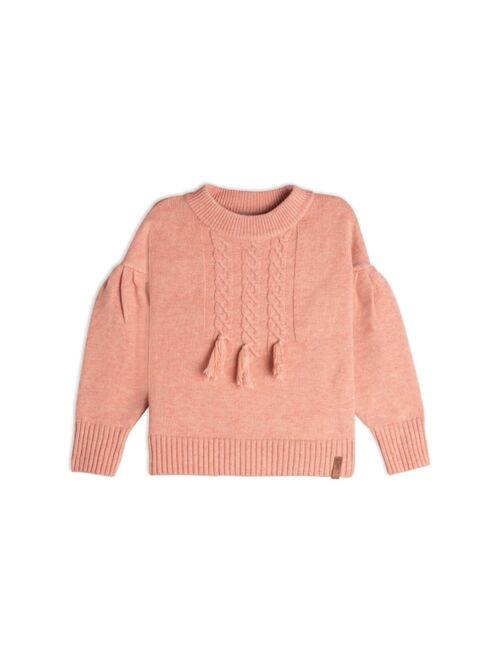 Deux par Deux Girl Long Sleeve Sweater Pink Coral - Child