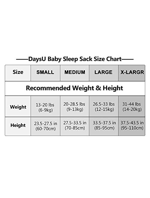 DaysU Cotton Baby Sleep Sack, Sleeveless Baby Sleeping Bag with Two-Way Zipper, Embroidered and Printed Baby Wearable Blanket for Newborn Baby Unisex 12-18 Months, 2-Pack