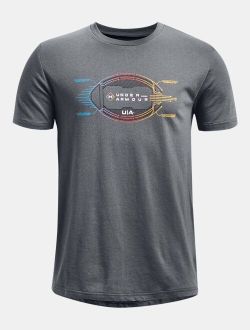 Boys' UA Schematic Football Short Sleeve Tees