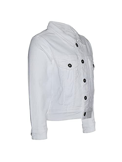 A2z Kids Boys Jackets Designer White Denim Jeans Fashion Jacket Coat Age 3-13 Yr